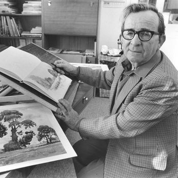 Norman Thelwell at work