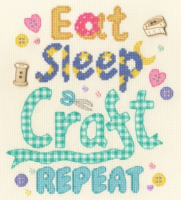 BOX1 Eat Sleep Craft Repeat Medium