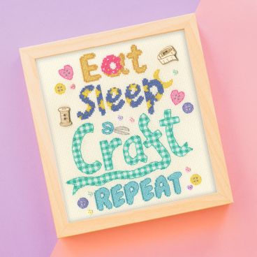 XBD19 Eat Sleep Craft Repeat Lifestyle