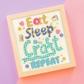 XBD19 Eat Sleep Craft Repeat Lifestyle